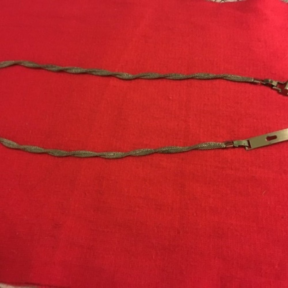 Vintage,  metal Silver tone lady's belt